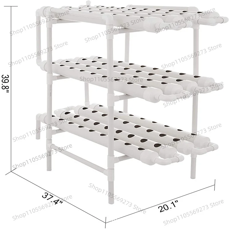 Garden Soilless Culture Equipment Hydroponic System Growth Kitsfamily Balcony Pipe Type Vegetable Planter UPVC Flower Stand