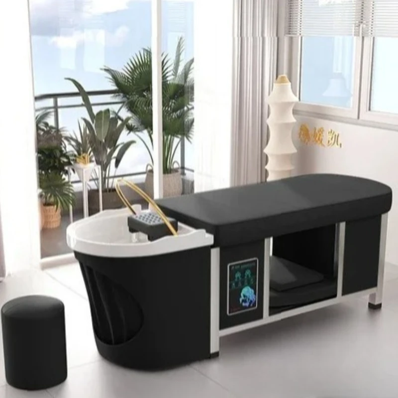 

SPA Room Shampoo Chair Hair Comfort Massage Bed Barber Wash Shower Basin Professional Water Circulation Washbasin Cadeira