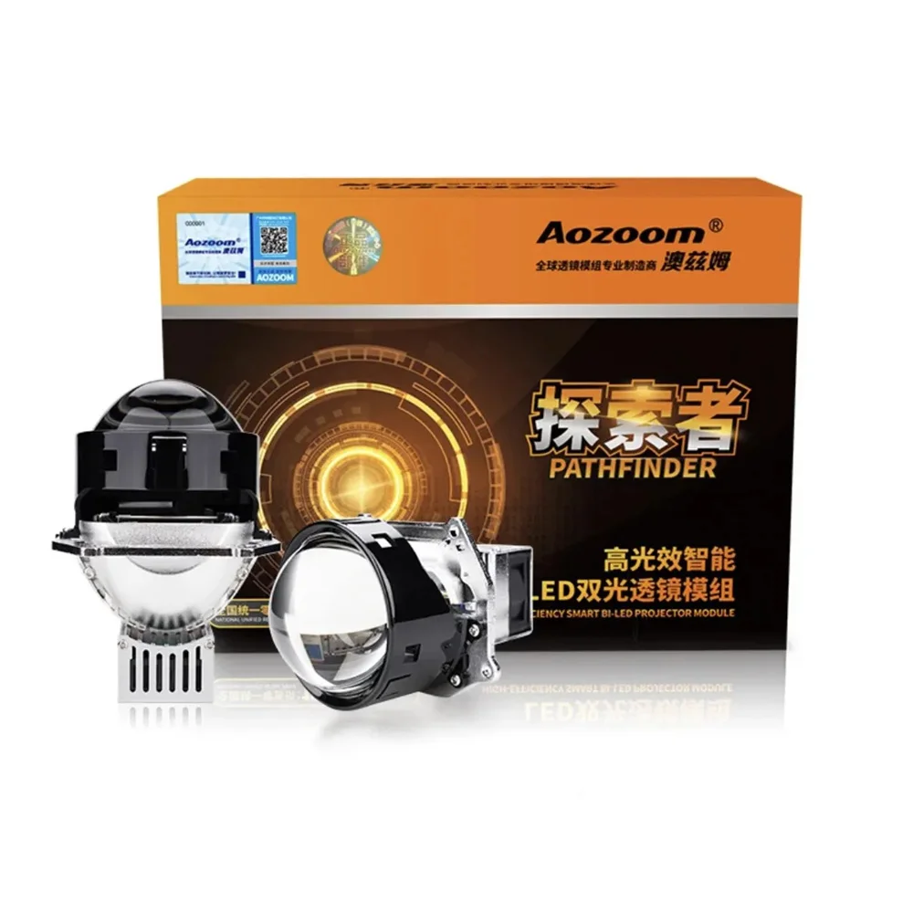 

AOZOOM PATHFINDER Lens 6000K White 12V 55W 63W Bright 20000H Car LED Projectors Headlight