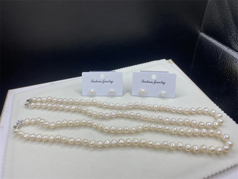 

A 3A Fine Jewelry Choker Round Pearls Necklace For Women Trend Elegant Freshwater Pearl Wedding Party Vacation Necklaces