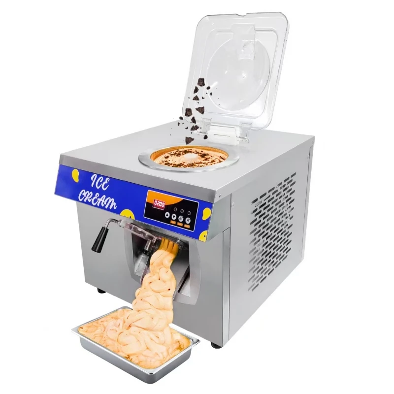 

2026 New Model Portable With Preservation Function Gelato Display Ice Cream Machine Small Ice Cream Machine For Snack Stall