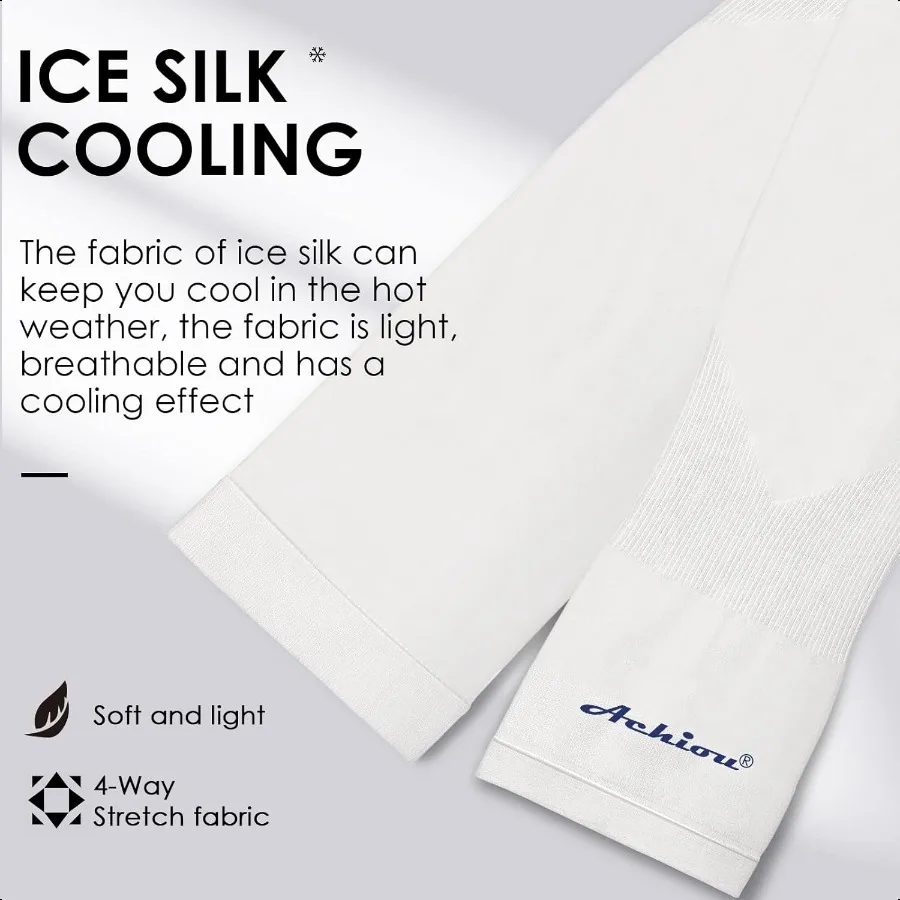 Achiou Arm Sun Sleeves Comprion حماية من الأشعة فوق البنفسجية للرجال والنساء الصيف Sunblock كرة السلة كرة القدم غطاء الأسلحة الوشم