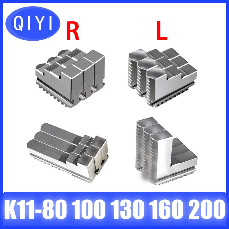 QIYI K11-80 K11-100 K11-125 K11-130 K11-160 K11-200 Chuck Three Jaws Universal Three-jaw Chuck Card Foot Set Mechanical Lathe