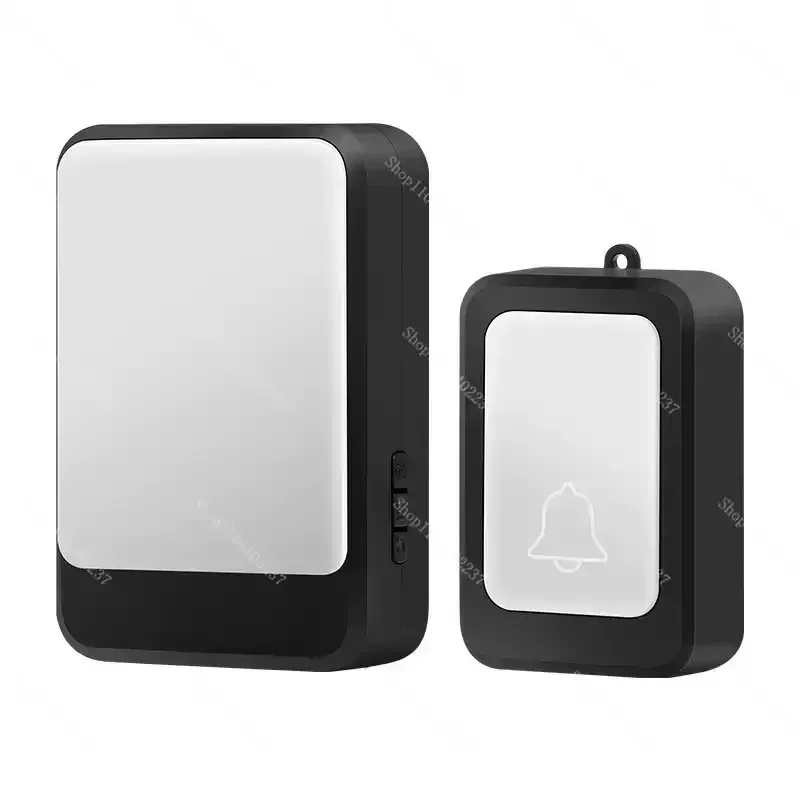 Colorful Flash Wireless Doorbell with Luminous Light for Deaf Elderly Digital Music Reminder Mute Function
