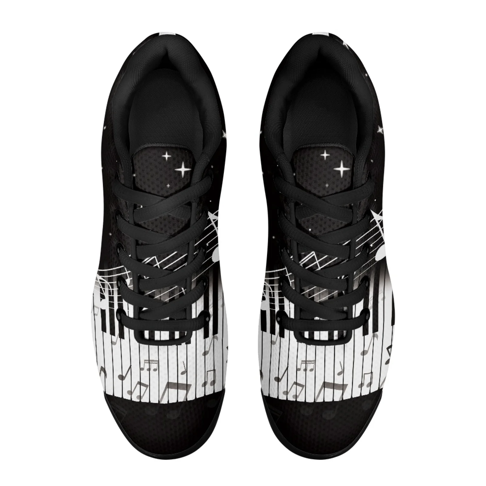 PENSTROLL Piano Music Notes Lightweight Casual Walking Shoes for Tennis Mesh Tennis Fashion Sneakers Athletic Fashion Shoes