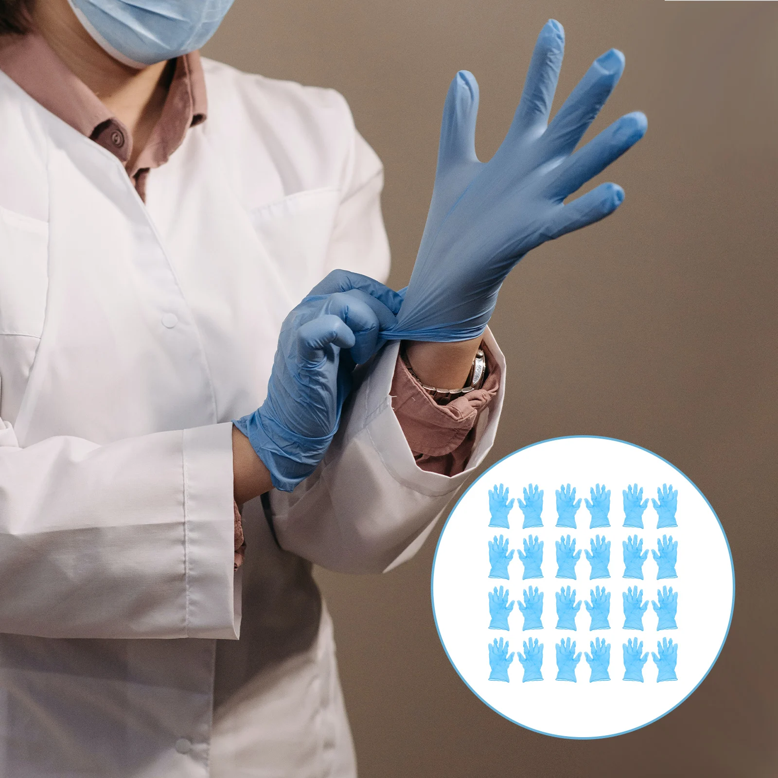 100Pcs Nitrile Gloves PowderFree Disposable Protection Multipurpose Home Exam Gloves Durable LongLasting