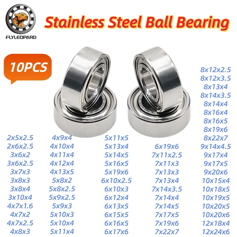 Rolamento de carretel de pesca de aço inoxidável de alta resistência 4x7x2 4x7x2.5mm ABEC-9 para DAIWA & SHIMANO & Abu Garcia Carretel alças rolamento
