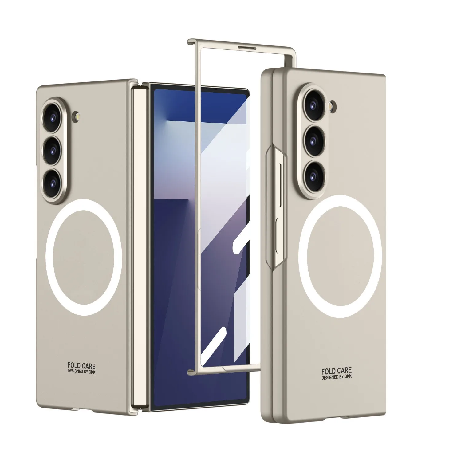 

Ультратонкий чехол для Samsung Galaxy Z Fold 7, магнитный чехол для беспроводной зарядки