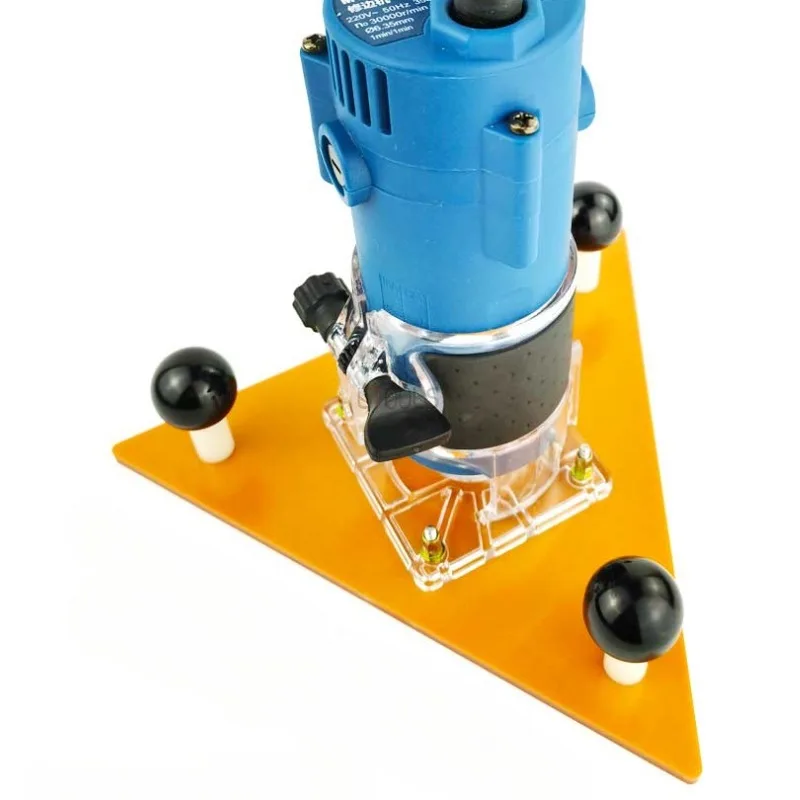 Trimming Machine Base Plate Lectric Wood Milling Slotting Balance Board Flip Board Woodworking Workbench Chamfering Guide Tools
