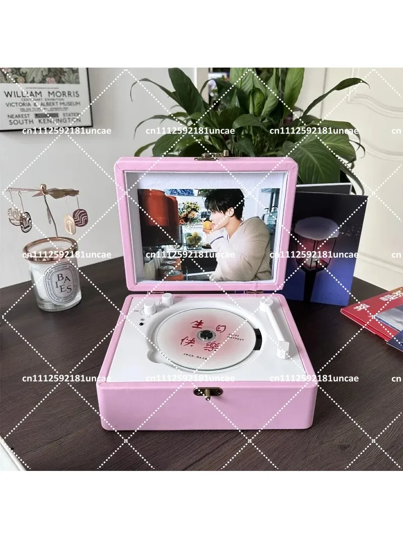 Retro Bluetooth CD Player with Speaker, Portable Disc Player for Home, Vintage Album Gift