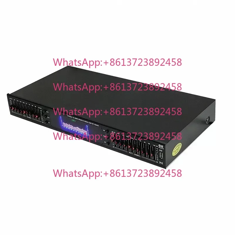 Dual 10-Band Bluetooth HiFi Audiophile Equalizer Treble Mid Bass Adjustable Stereo Home Audio EQ Tuner