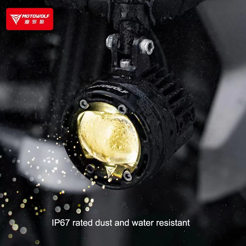 MOTOWOLF Motorcycle spotlights and paving light auxiliary modification LED flashing light motorcycle accessories