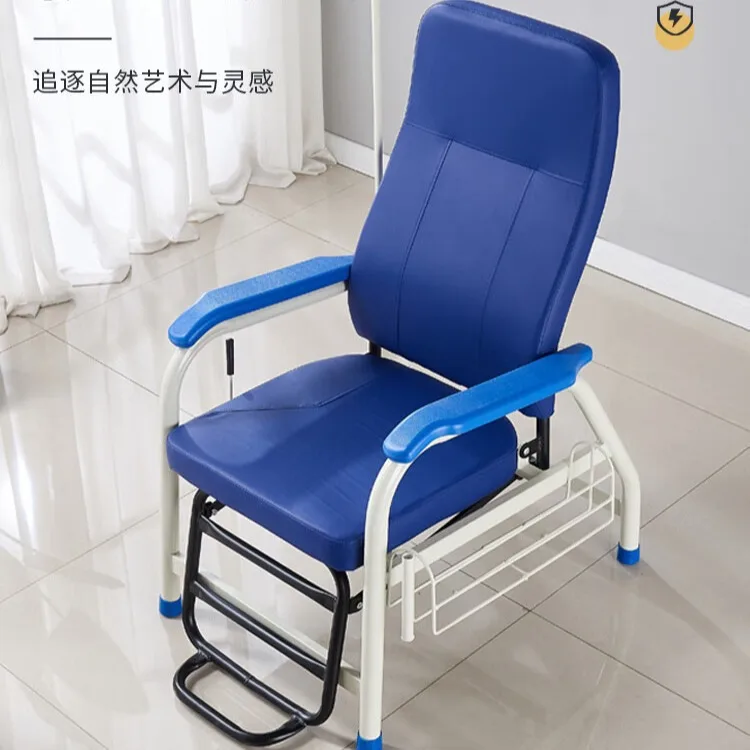 Silla de infusión hospitalaria, silla de acompañante semirreclinada, cama de acompañante individual reforzada plegable compartida