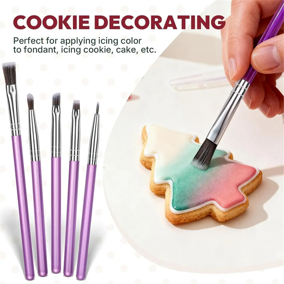 A45I Cookie Decorating Kit,Icing Bottle,Squeeze Writer Bottles (1 and 2 Ounce), Brush for Cake Decorating,Food Coloring Tools