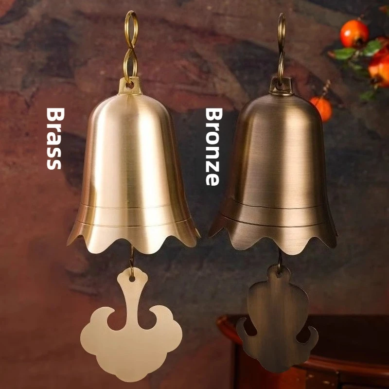 النحاس الرياح الرنين في الهواء الطلق المشهد القرن جرس كبير الحجم معلقة زن حديقة أجراس الرياح المحمولة الموسيقية الزينة الرياح الدقات