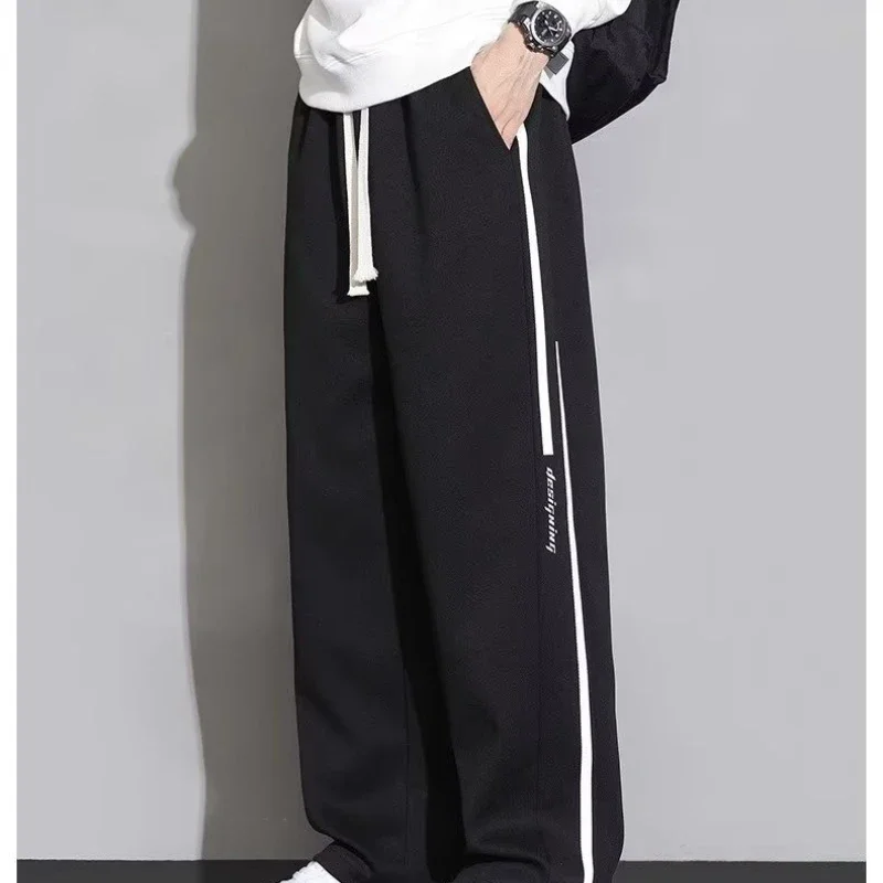 Prowow New Sweatpants Men Baggy Joggers Wide Leg Pants Neutral Breathable Loose Outdoor Trousers Fashion Design Jogging Pants