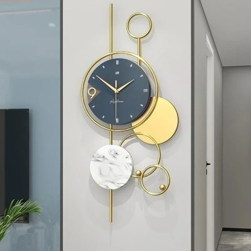 Luxury Living Room Modern Simple Wall Clock Home Decoration When Wall Clocks Creative Quartz Clock Ornaments Home Accessories