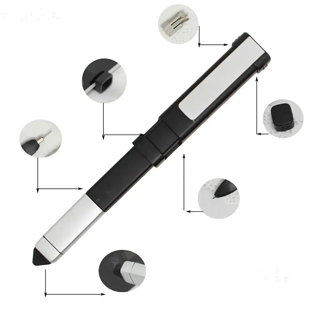 Pen-shaped Multi-function Screwdriver Ballpoint Tools Holder Stand Bracket Multi Tools Square Ballpoint Pen Phone