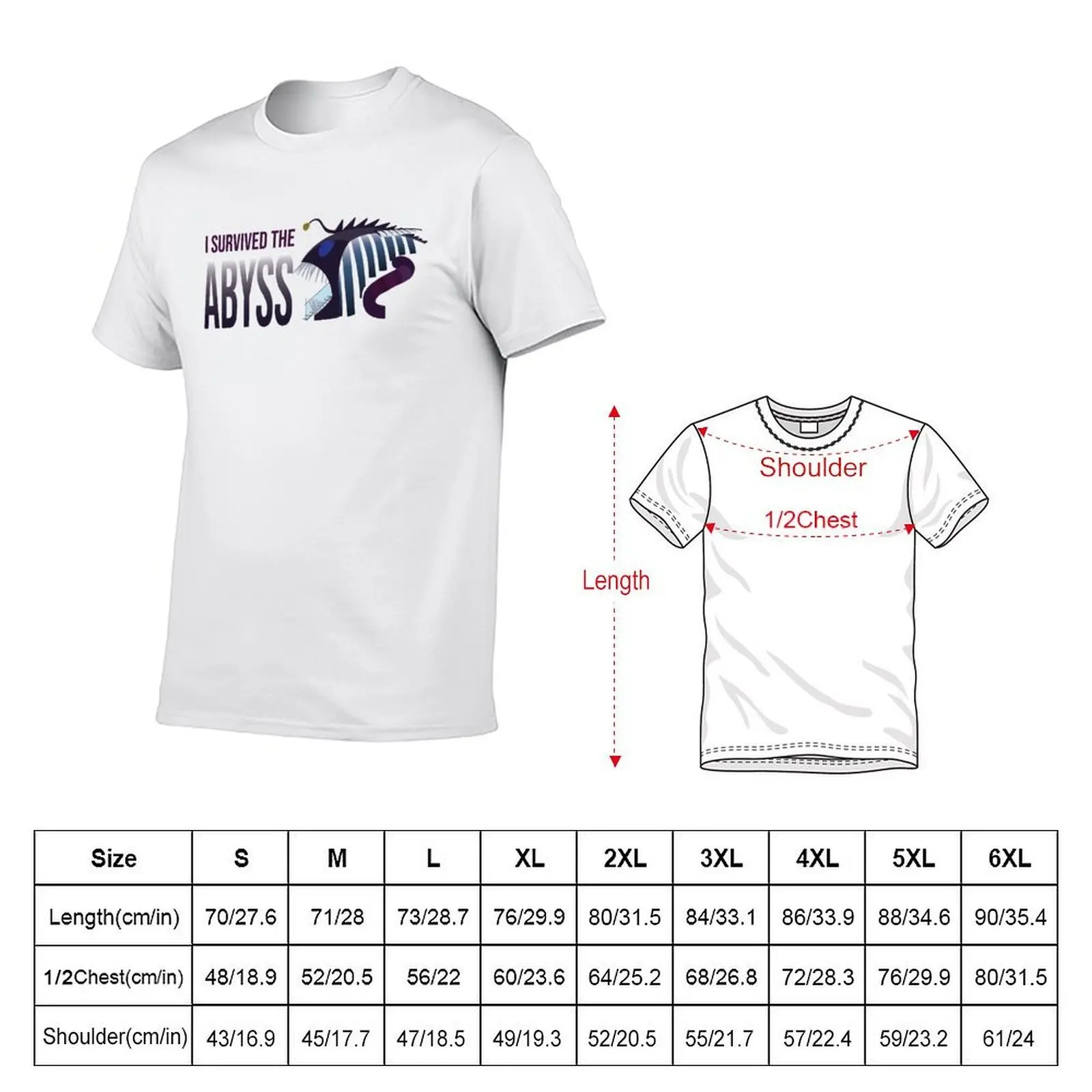 I Survived the Ultimate Abyss T-Shirt cotton t shirt pack t shirts for man slim fit T-Shirt