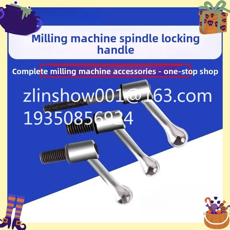 Spindle Lock Handle Screw 1/2 Workbench Adjustable Handle Handle, Milling Machine Accessories M8 Milling Machine