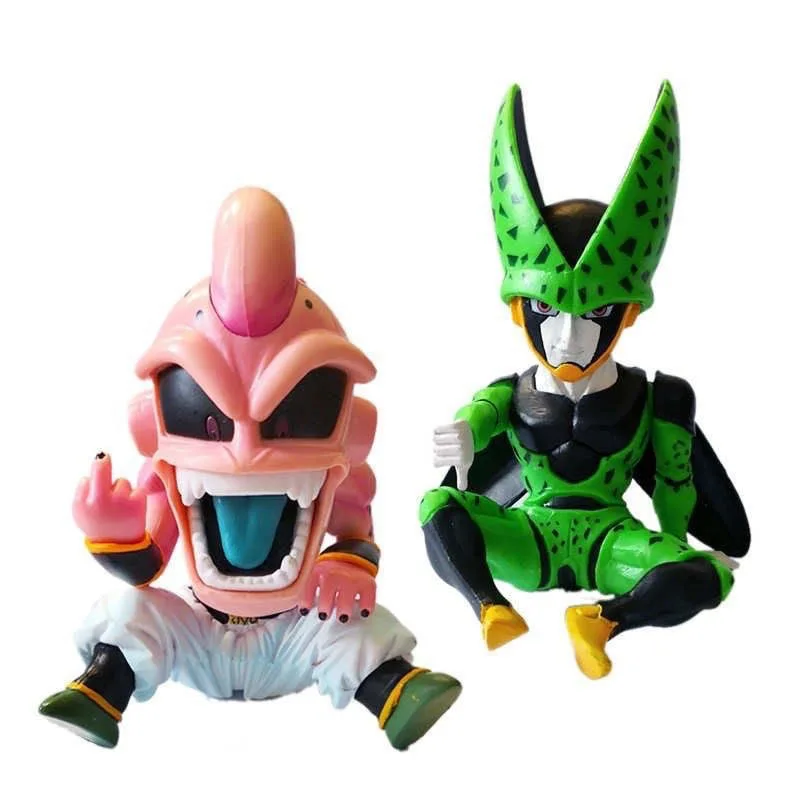 Anime Figurine Cartoon Doll Dragon Ball Z GK Majin Buu Cell Action Figures Pvc Statue Toy Hobbies Car Decoration Ornament Gift