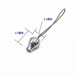 10pcs Aluminum Alloy Dart Accessories with A Diameter of 8mm and 1.1cm Circular Water Droplet Tail Accessories for OutdoorSports