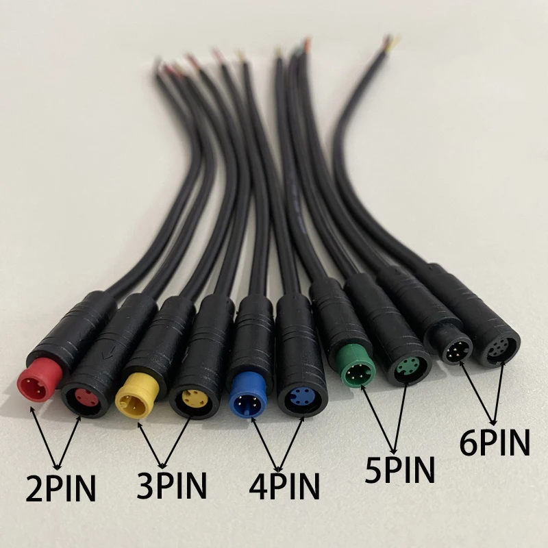 M6 M8 2/3/4/5/6-poliger Julet Stecker/Buchse Elektro-E-Bike Verbindungsstecker Kabel Signal Sensor Wasserdichter Roller-Kabelverbinder – Detail 8