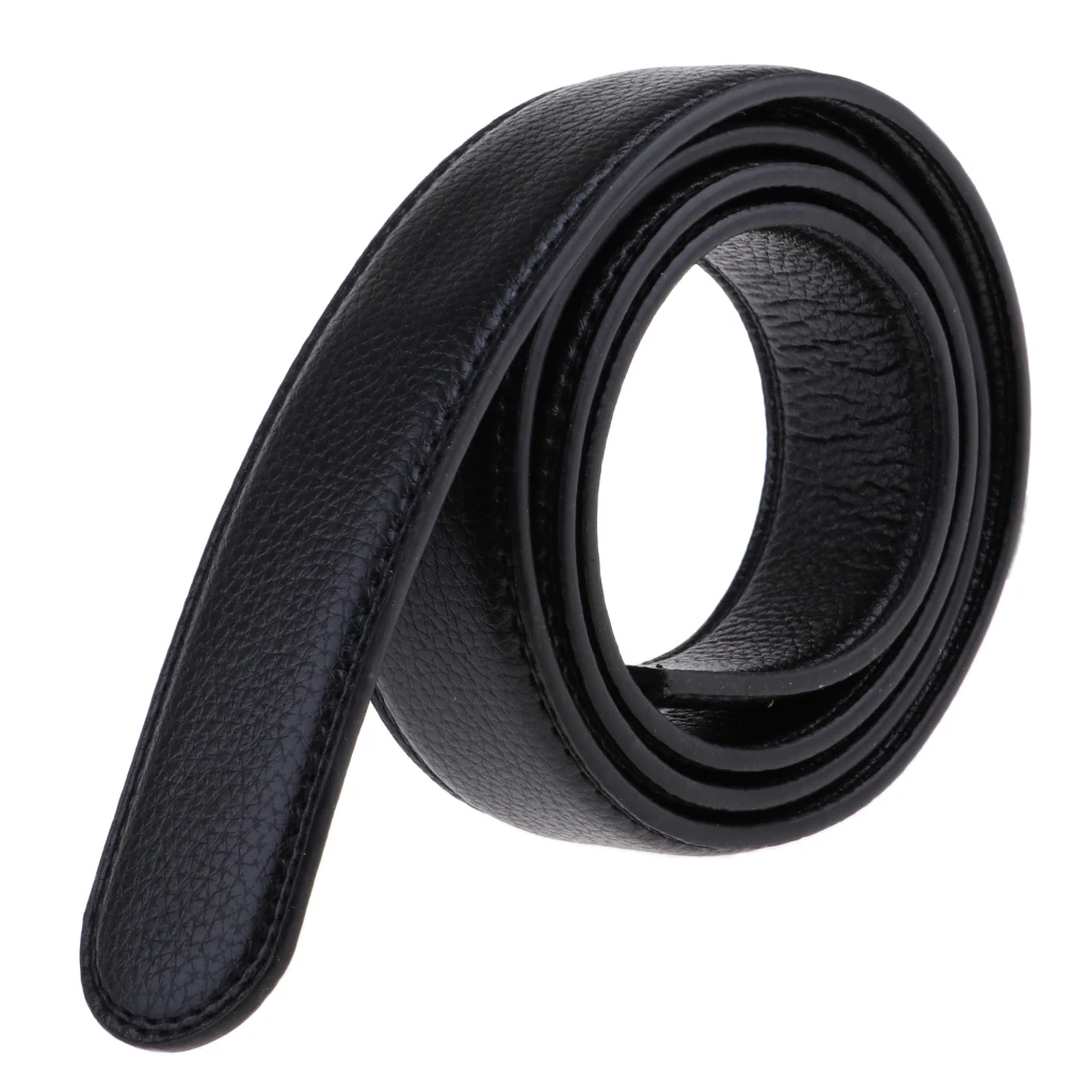 Mens Ratchet Belt Automatic Dress Waist Strap Slide Waistband Without Buckle