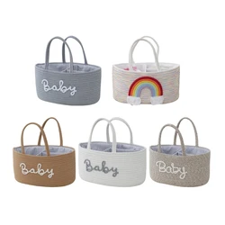 Stylish Baby Diaper Storage with Multiple Sections Large for Nursery Essential