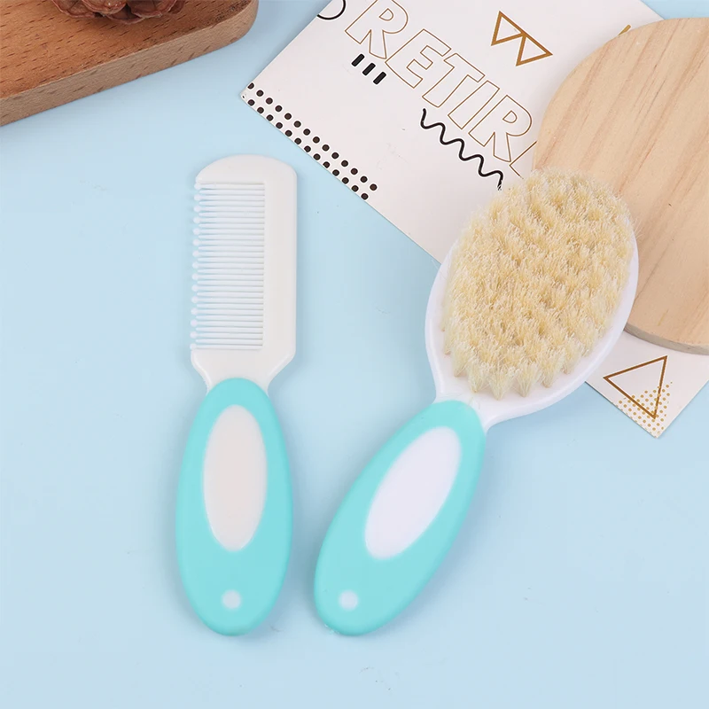 Portable Soft Newborn Baby Hair Brush Baby Kids Comb Infant Bathing Soft Comb Child Hairbrush Sets Boys Girls Head Massager