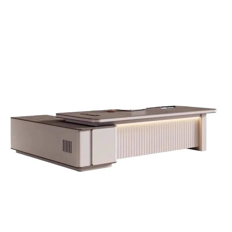 مكتب تنفيذي للمدير الأبيض مصنوع من الخشب القوي والكبير الفاخر ومكتب تنفيذي حديث ورخيص وأثاث مساحات صغيرة من Tisch