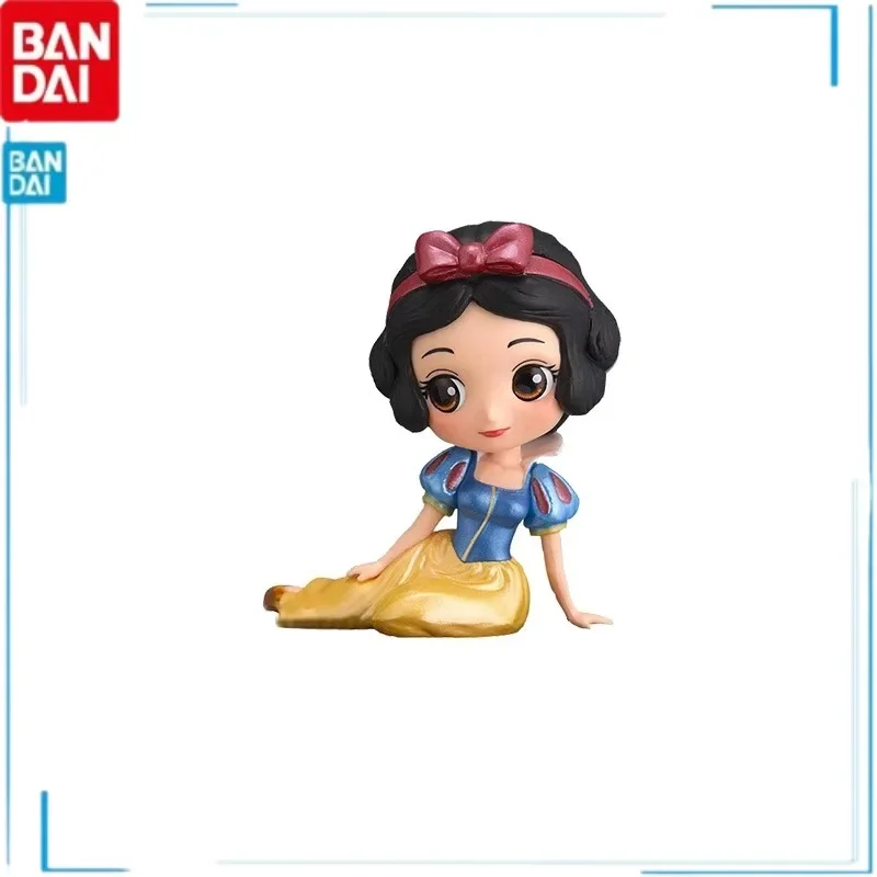 BANDAI Disney Princess Snow White Cinderella Aurora Cute Mini Children's Day Gifts Collect Ornaments Figure Model Toys