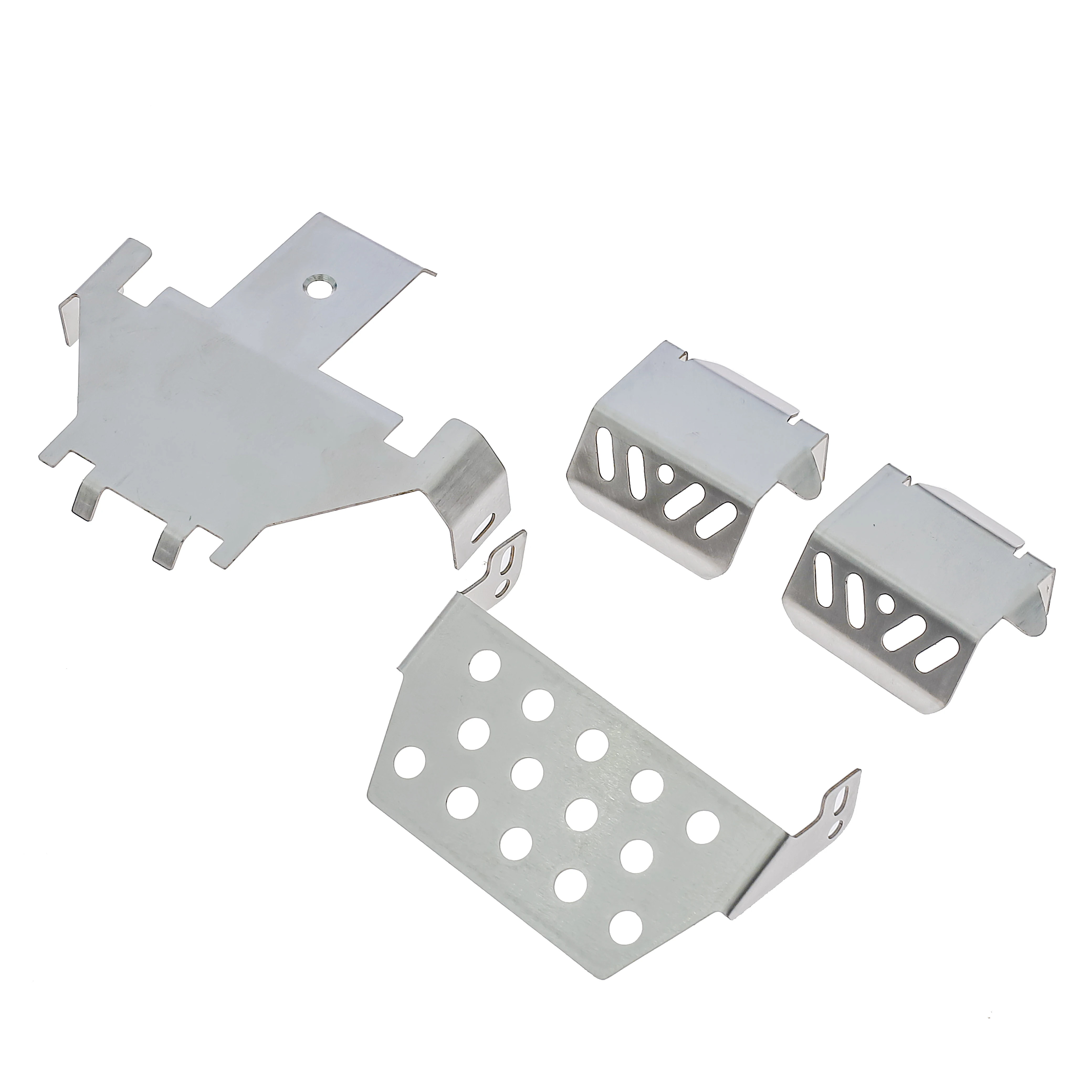 Stainless Steel Metal Bumper Chassis Armor Protection Skid Plate for Wltoys 104006 104010 104020 104026 RC Car Upgrade Part