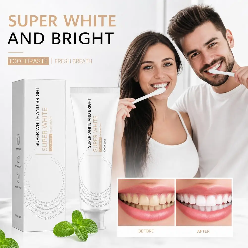 Fresh Breath Toothpaste Deep Cleans Surface Stains Removes Yellow Teeth Prevents Cavities Reduces Oral Odor Whitening Toothpaste