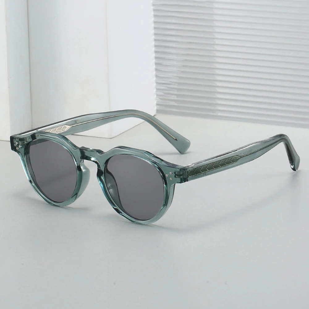 Luxuriöse Kleine Sonnenbrillen für Männer und Frauen Retro Runde Sonnenbrillen Klassische Outdoor-Fahr- und Reisebrillen UV400-Schutz