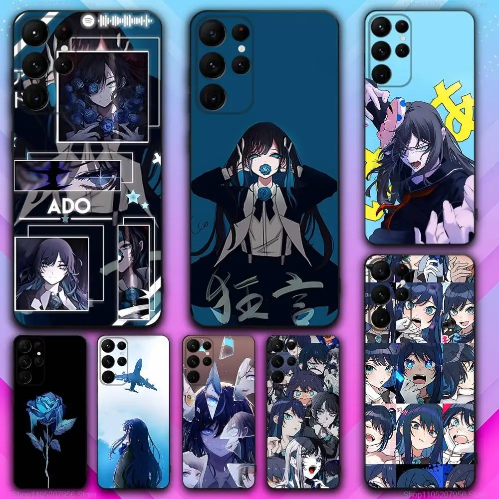 

A-Ado Singer Show LP Phone Case For Samsung S30,S25,S24,S23,S22,S21,S20,Fe,Lite,5G,Ultra,Plus Black Cover