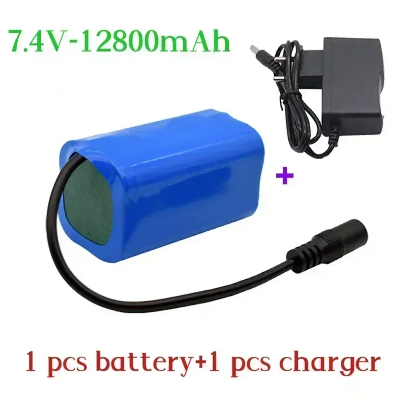 Upgrade Battery for T188 2011-5 T888 V007 H18 C18 Remote Control Fishing Bait Boat Spare Part 18650 7.4v 12800mAh Battery