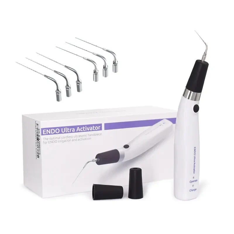 Wireless Ultra Activator With 6pcs Endo Needles 40KHz Wireless Teeth Root Canal Cleaning Irrigating Endodontic Equipment