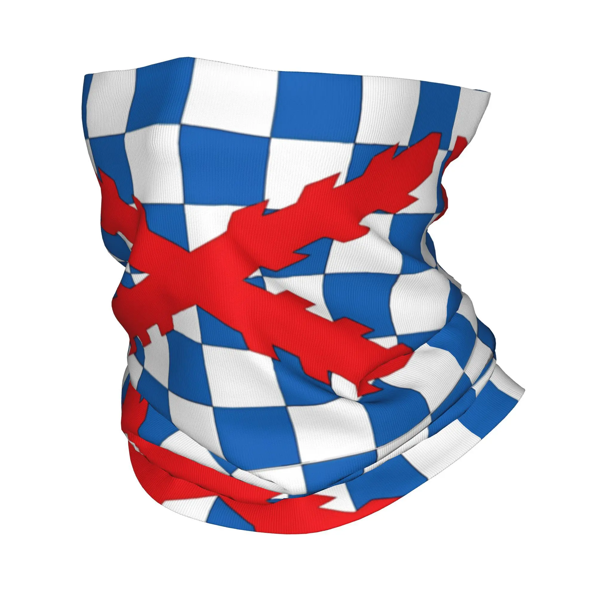 

Flag of Spanish company I Burgundy cross Bandana Neck Cover Wrap Scarf Multifunctional Balaclava Riding for Men Women Adult