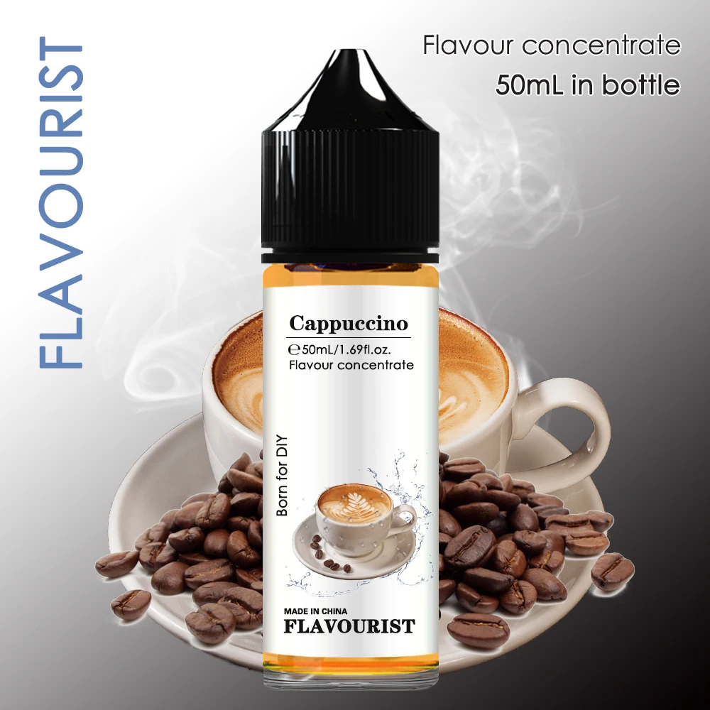 FLAVOURIST Cappuccino Flavor Concentrate Water Solubility BEST Coffee flavored Additive Liquid