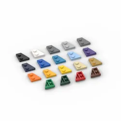 20PCS MOC compatibili assemblano particelle 24307 piastra a cuneo 2x2 blocchi di costruzione destra giocattoli di ricambio educa