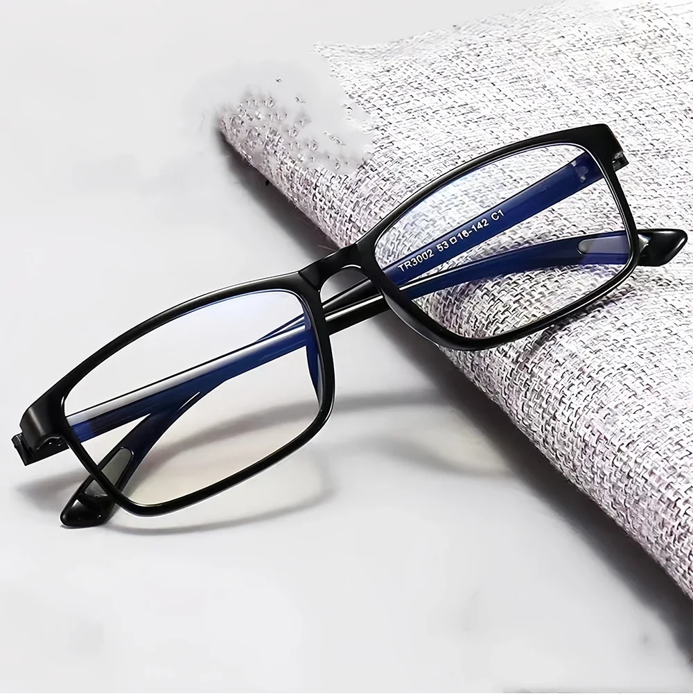 

HTMS Ultra Lightweight Resin Frame for Prescription Glasses Men Women Durable Comfortable Eyewear Classic Design