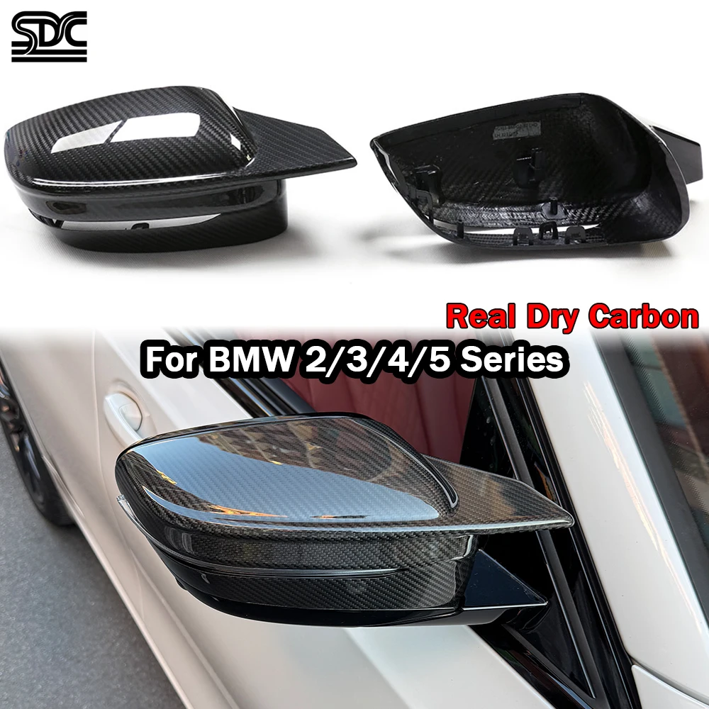 

Real Dry Carbon Fiber Side Mirror Caps For BMW G20 G22 G23 G26 G42 2020-IN Car Wing-Styling Rearview Mirror Covers OX-Horn