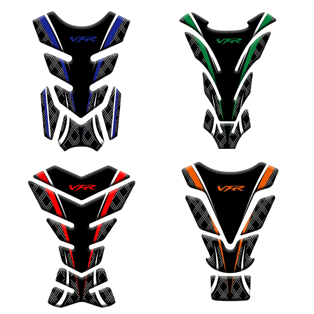 3D Resin Motorcycle Tank Pad Protector Sticker Case for Honda VFR VFR400 VFR800 X/F VFR1200F