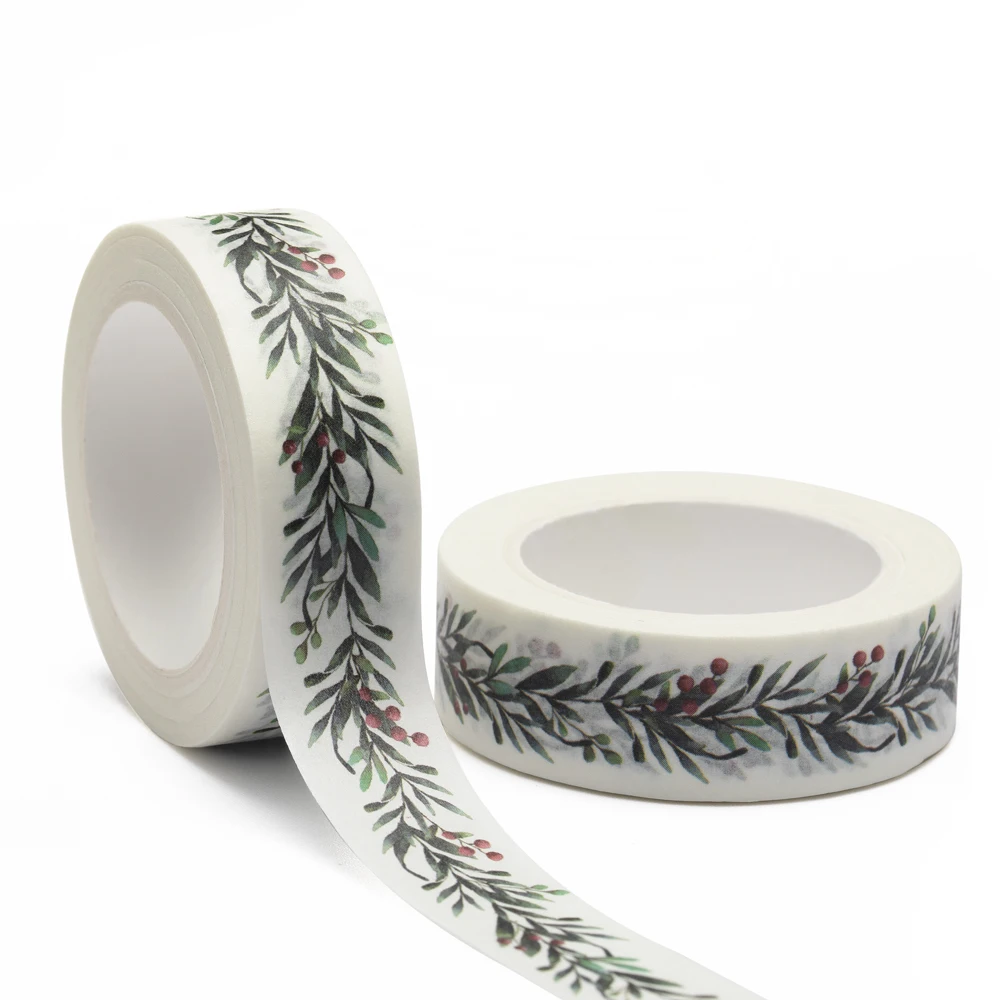 NEW 1PC 15mm*10m Spring Floral Botanic Herbs Wild Flowers Colourful tape Decorative Stationery MaskingTape school supplies