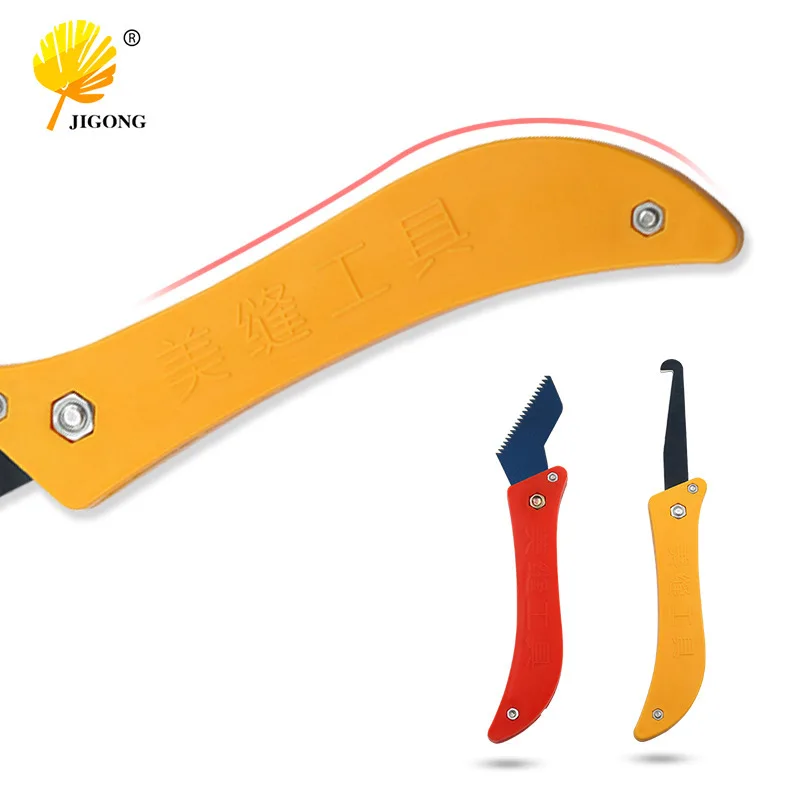 Foldable, serrated seam cleaning knife, cement tile gap cleaning, construction tools, beautiful seam hook knife, sparse seam hoo