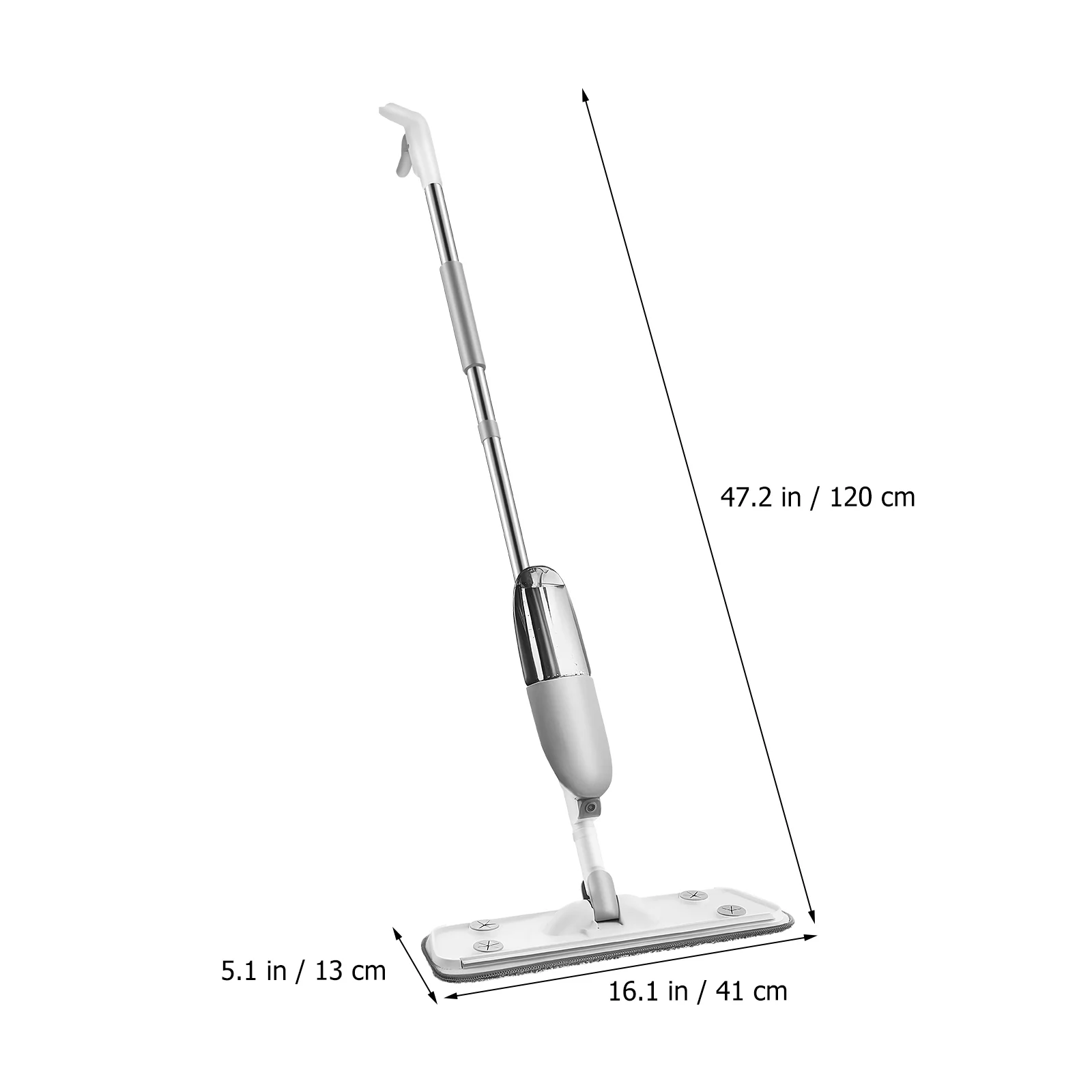 With Replacement Pads Flat For Cleaning Wet Mop Microfiber Spray  Dry Wet Floor Mop Refillable Rotatable Spray Mop