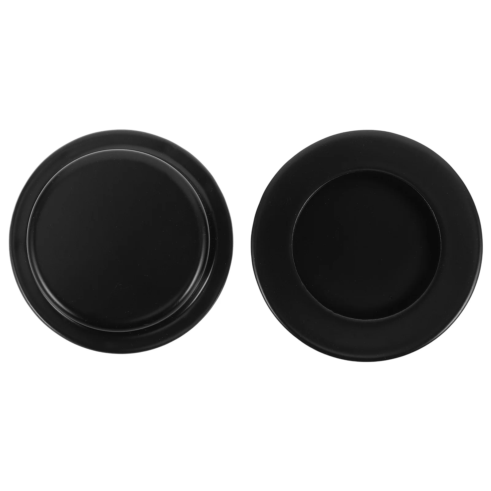 

2Pcs Concealed Cabinet Pulls Stainless Steel Invisible Door Handles for Sliding Barn Doors Recessed Finger Pulls Modern