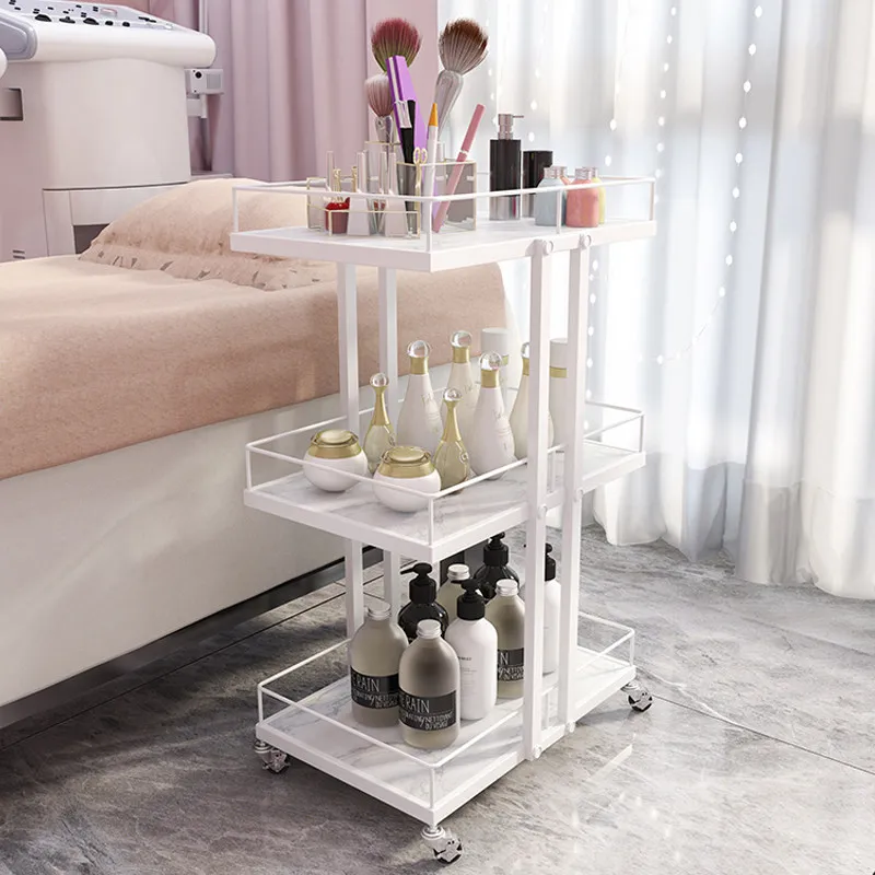 Beauty instrument trolley High-end beauty salon special cosmetics mobile rack storage rack Multi-layer tool cart