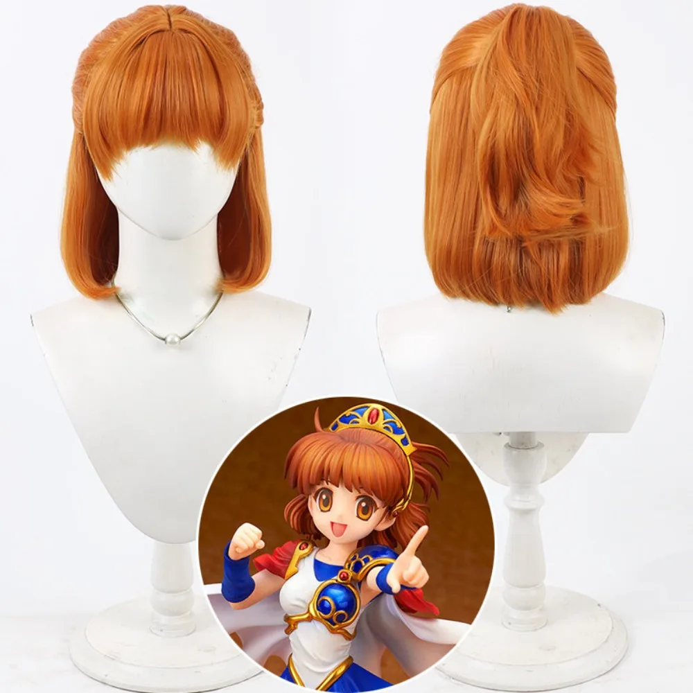 

Madou Monogatari Arle Nadja Cosplay Wig Realistic Scalp Detachable Ponytail Hair